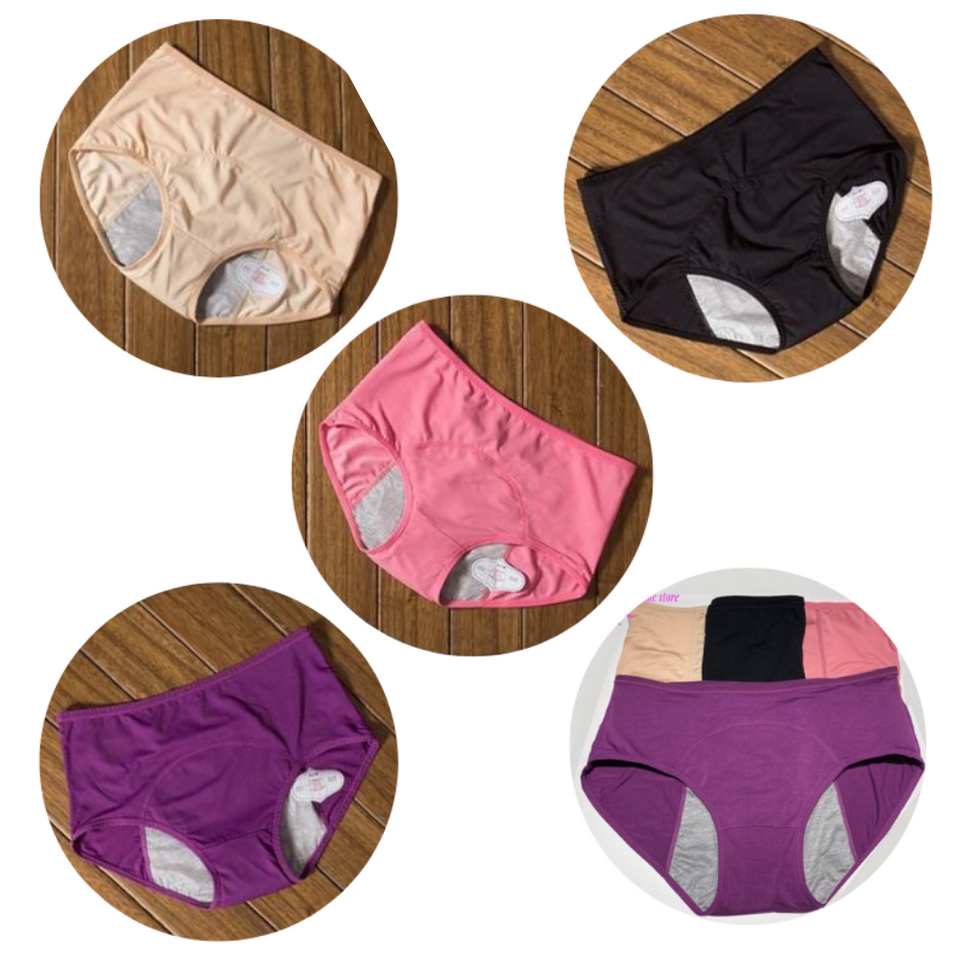 Leakproof Underwear for Women Incontinence (5pcs-B,L)