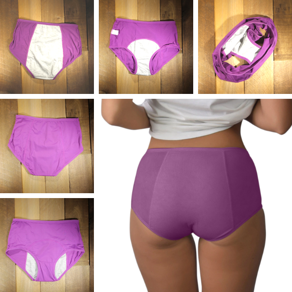 3pcs Pack Plus Size Leak Proof Menstrual Panties Physiological