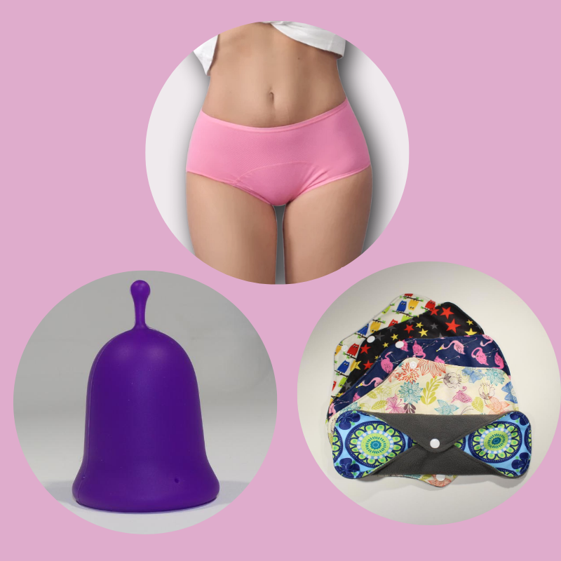 Starter Kit- Period Panties, Menstrual Cup & Organic Pad | Eco-Friendly