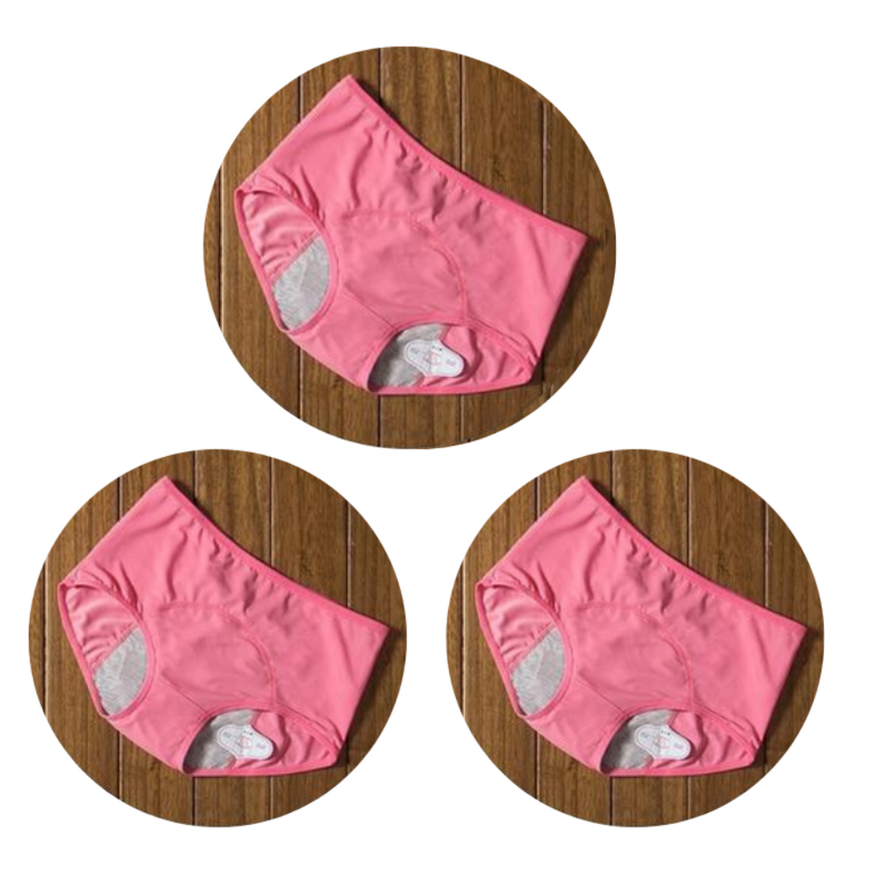 3pcs Womens Period Leakproof Pants Menstrual Panties Cotton
