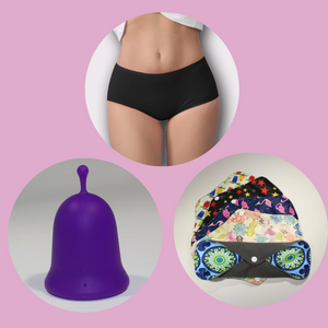 Starter Kit- Period Panties, Menstrual Cup & Organic Pad | Eco-Friendly