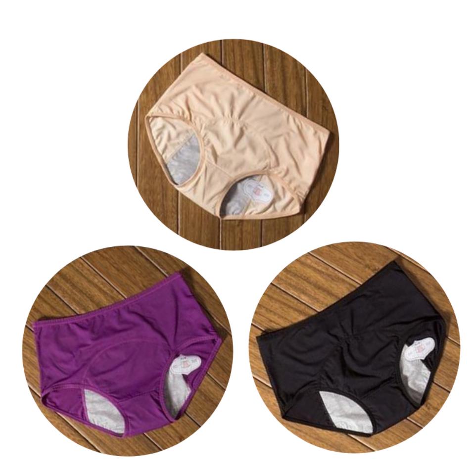 3pcs Period Panties, Best Reusable Small, Medium, Large, Plus Size  Menstrual Underwear