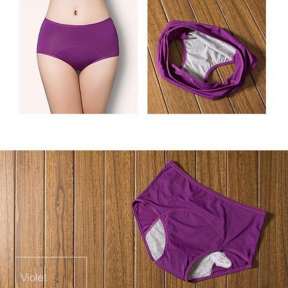 Fashion 4pcs Reusable Leak Proof Menstrual Panties Physiological